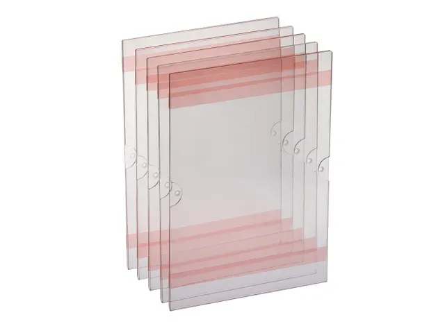Zelfklevende Posterhouder A4 Multi-Surface Voor Glad set van 5 stuks