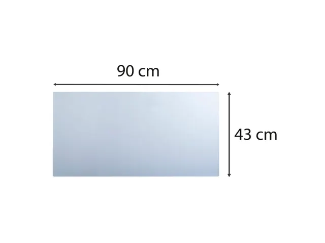 Onderlegger flexibel PVC 43x90cm kristal