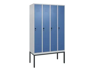 locker voor scheiding van kleding,HxBxD 2120x1200x500mm,4vak - 1