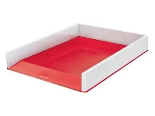 Brievenbak Leitz WOW A4 wit/rood - 1