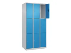 lockerkast,HxBxD 1850x900x500mm,3x3vakken,vak B 300mm,cil.-slot