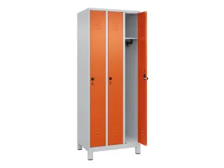 locker,HxBxD 1950x750x500mm,3vak,vak B 250mm,draaigrendel,voeten - 2