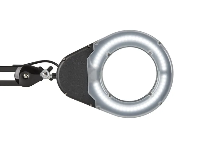Lampe loupe MAULviso LED pince noir