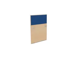 baliepaneel,v. bureau,aanbouw links,B 800mm,NE-esdoorn,BN6016-blauw