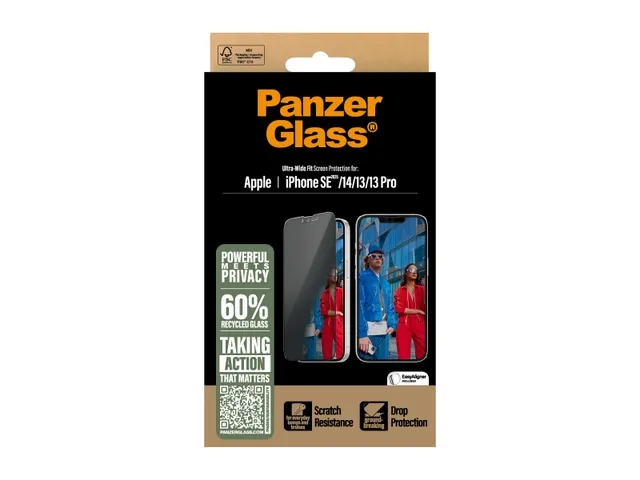 PanzerGlass Privacy Screen Protector iPhone 16e | 14 | 13 | 13 Pro