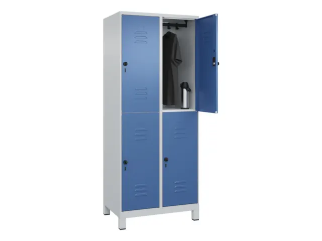 dubbeldekse locker,HxBxD 1950x800x500mm,2x2vak.,vak B 400mm