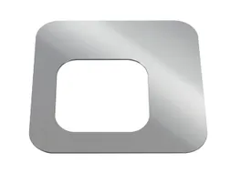 Oplegdeksel,V. Afvalbak 1X100L,Vierkant,1Opening,Staal,Zilverkleurig