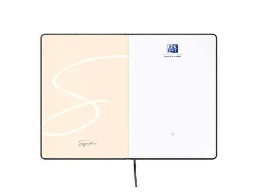 Notitieboek Oxford Signature A5 lijn 80vel zwart