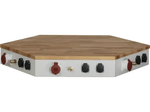 Energiebevestiging voor groepswerkbank