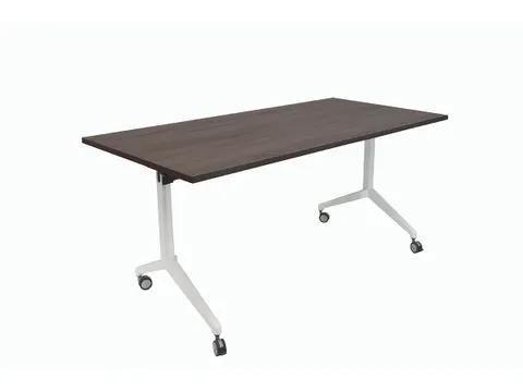 Schaffenburg Klaptafel 140x80cm Blad Logan Eik 25mm Frame Wit