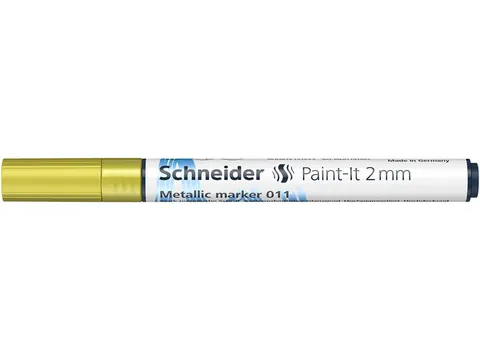 Metallic marker Schneider Paint-It 011 2mm geel metallic