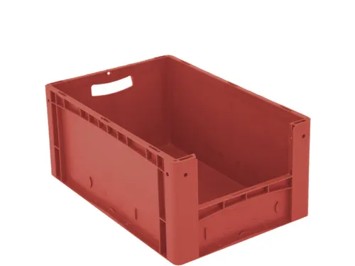 Euronorm Stapelkrat M. Grijpopening Pp Hxlxb 270X600X400Mm Rood