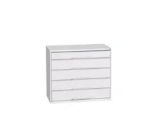 ladekast HxBxD 900x1050x550mm 5laden romp RAL7035 front RAL7035