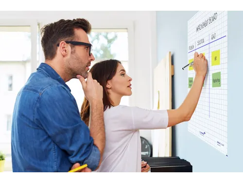 Legamaster Magic-Chart flipchart folie 60x80cm Wit met ruit 25 vel