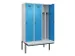locker met bank,voor scheiding van kleding,HxBxD 2120x1200x815mm,3vak