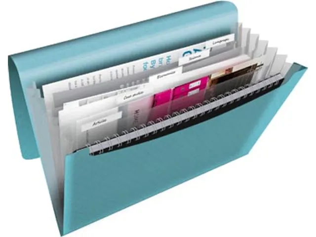 Colour'Breeze voorordner, 6 vakken, blauw