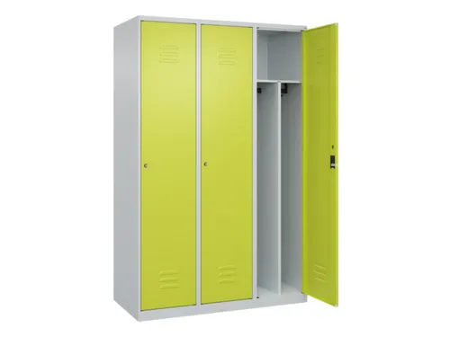 locker voor scheiding van kleding,HxBxD 1850x1200x500mm,3vak