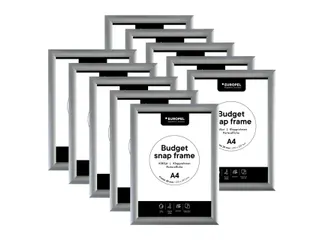 Kliklijst Europel Budget A4 10 stuks zilver - 1