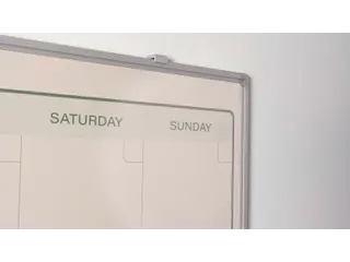 Maandplanner Elegance Engels softline profiel 8mm 90x120cm aluframe - 6