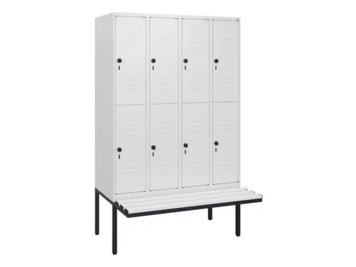 Dubbeldekse dekenkist,HxBxD 1950x1200x815mm,4x2vak.,vak B 300mm