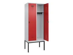 locker,HxBxD 2120x800x500mm,2vak,vak B 400mm,draaigrendel