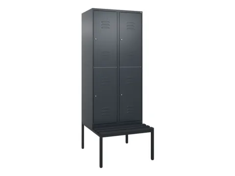 Dubbeldekse dekenkist,HxBxD 2120x800x815mm,2x2vak.,vak B 400mm