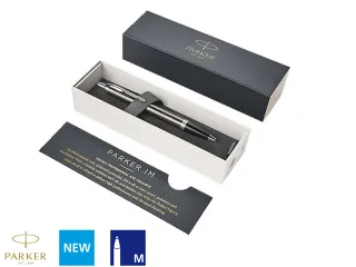 Balpen Parker IM Dark Espresso CT Medium Blauwe inkt - 2