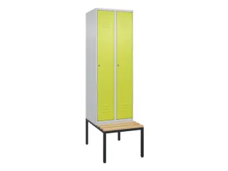locker voor scheiding van kleding,HxBxD 2120x600x815mm,2vak - 1