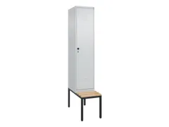 armoire vestiaire noir et blanc HxlxP 2120x400x815mm 1compart.