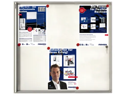 Infovitrine 6xa4 Whiteboard Voor Binnen Frame Deur Acrylglas