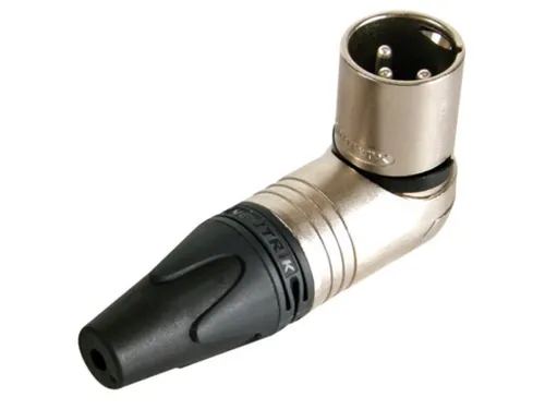 Neutrik - Xlr Kabeldeel, 3-Polig Mannelijk, Haaks, NikkelBehuizing, Z
