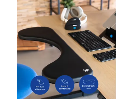 R-Go Tools Ergonomisch Armsteun R-Go soft foam Zwart