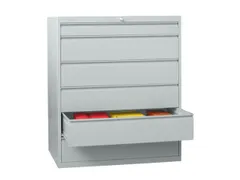 Ladenkast HxBxD 1200x1023x600mm 6 Laden Ral7035