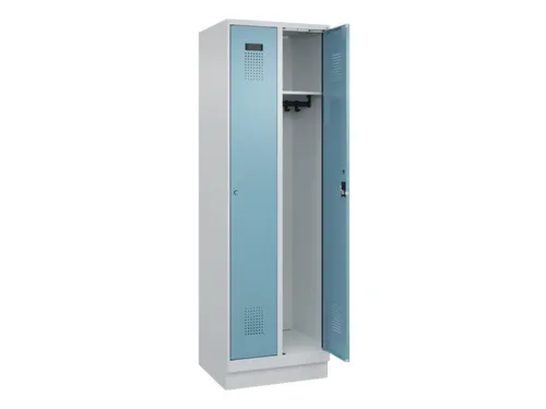 locker,HxBxD 1950x600x500mm,2vak,vak B 300mm,cil.-slot,sokkel