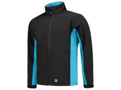 Tricorp 402002 TJ2000 Bicolor softshell, blauw/zwart, maat S, per stuk