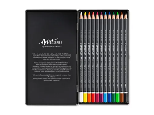 Aquarelpotlood Staedtler Mars Lumograph 12 kleuren