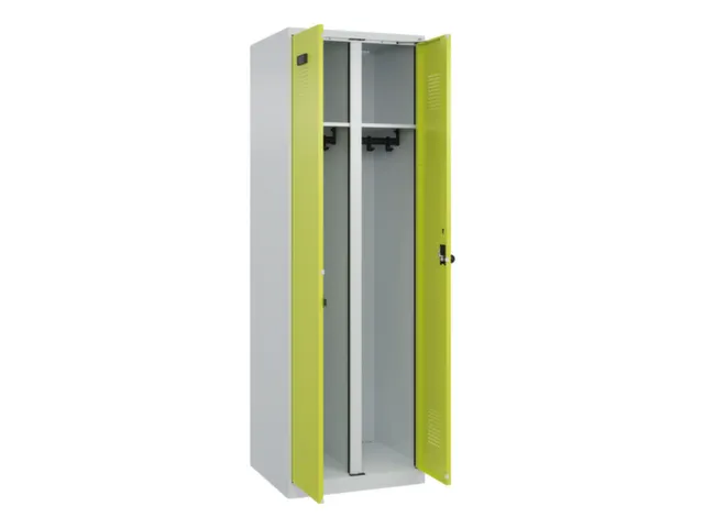 locker voor scheiding van kleding,HxBxD 1850x600x500mm,2vak