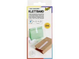 Klittenband Folia 20mmx2m wit 2 rollen - 1