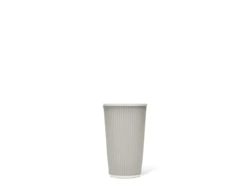 Beker porselein Les Artistes Paris 450ml siliconen grip licht Grijs