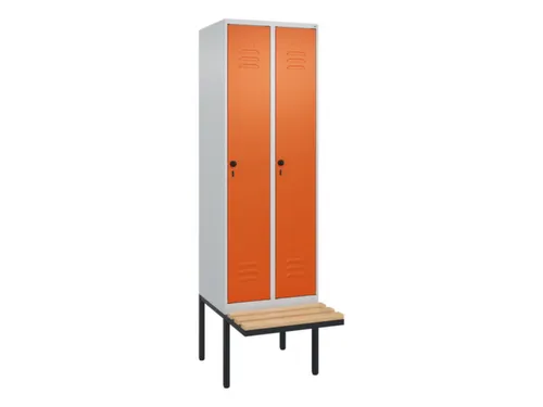 locker voor scheiding van kleding,HxBxD 2120x600x815mm,2vak