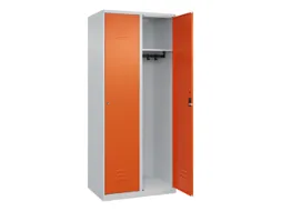 locker,HxBxD 1850x800x500mm,2vak,vak B 400mm,cil.-slot,staand op vloer