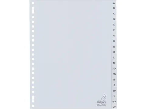 Tabbladen Kangaro A4 23-Gaats G420AZM 20-Delig A-z Grijs Pp