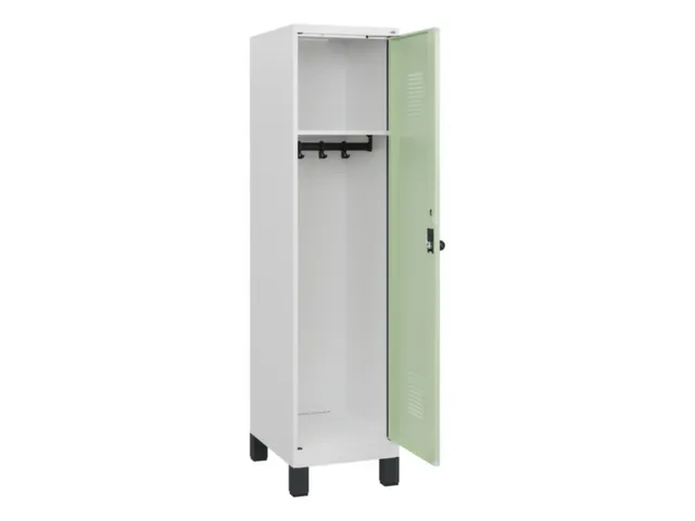 schoollocker,HxBxD 1630x400x500mm,1vak,vak B 400mm,draaigrendel,voeten