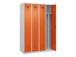 locker voor scheiding van kleding,HxBxD 1850x1200x500mm,4vak