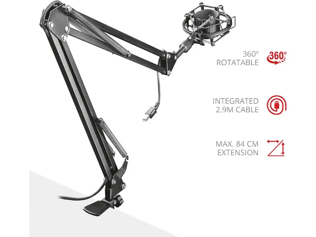 Gxt253 Emita Uitschuifbare microfoonarm