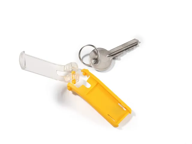 Sleutellabel Durable 1957 met ring geel