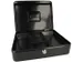 Coffret à monnaie Westcott 200x161x90mm noir, insert en plastique ave
