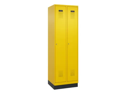 locker,HxBxD 1950x600x500mm,2vak,vak B 300mm,cil.-slot,sokkel