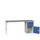 werkbank,HxBxD 930x2000x600mm,linoleumblad,2voeten/1container