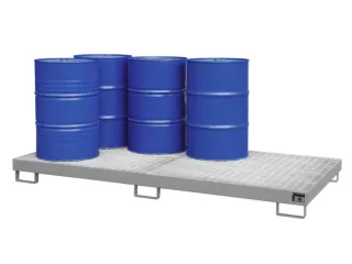 opvangbak,v. 8x200l vat,opvangvol. 240l,HxBxD 210x1300x2650mm - 2